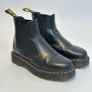 Dr. Martens 2976 Nappa Leather Chelsea Boots, Black, Size 7